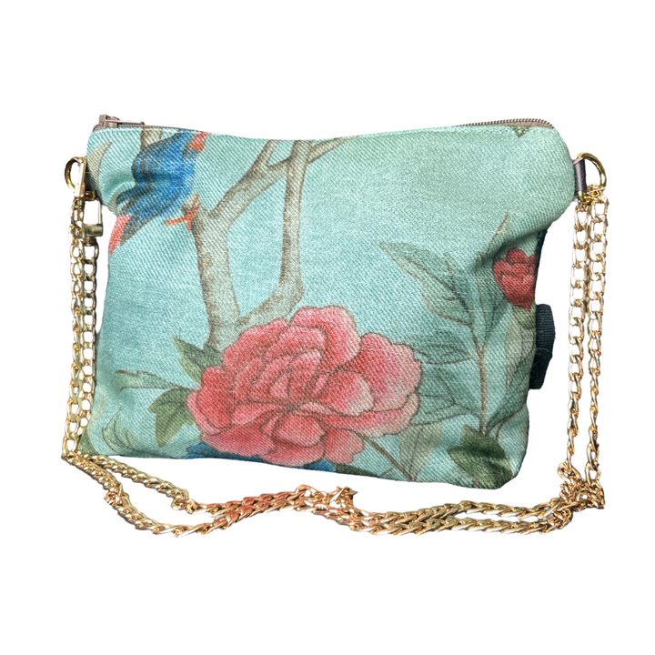 gucci chinoiserie green scarf | gucci crossbody bag at vintage luxe up