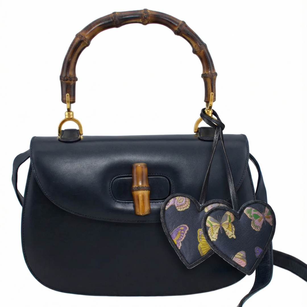 Gucci Butterfly Scarf Bag Charm at Vintage Luxe Up