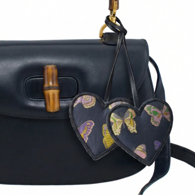 Gucci Butterfly Scarf Bag Charm at Vintage Luxe Up