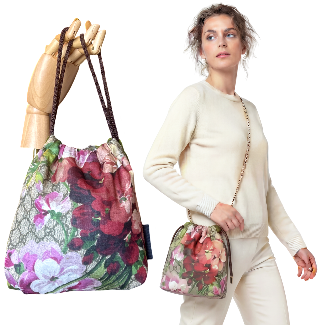 Gucci GG Logo Blooms Pink Crossbody Bag