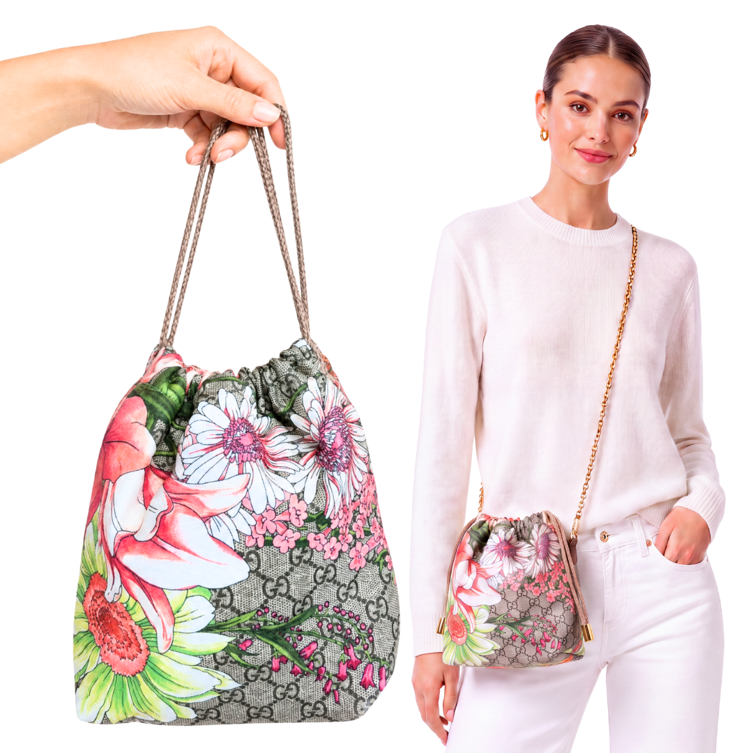 Gucci Bouquet GG Logo Crossbody Bag
