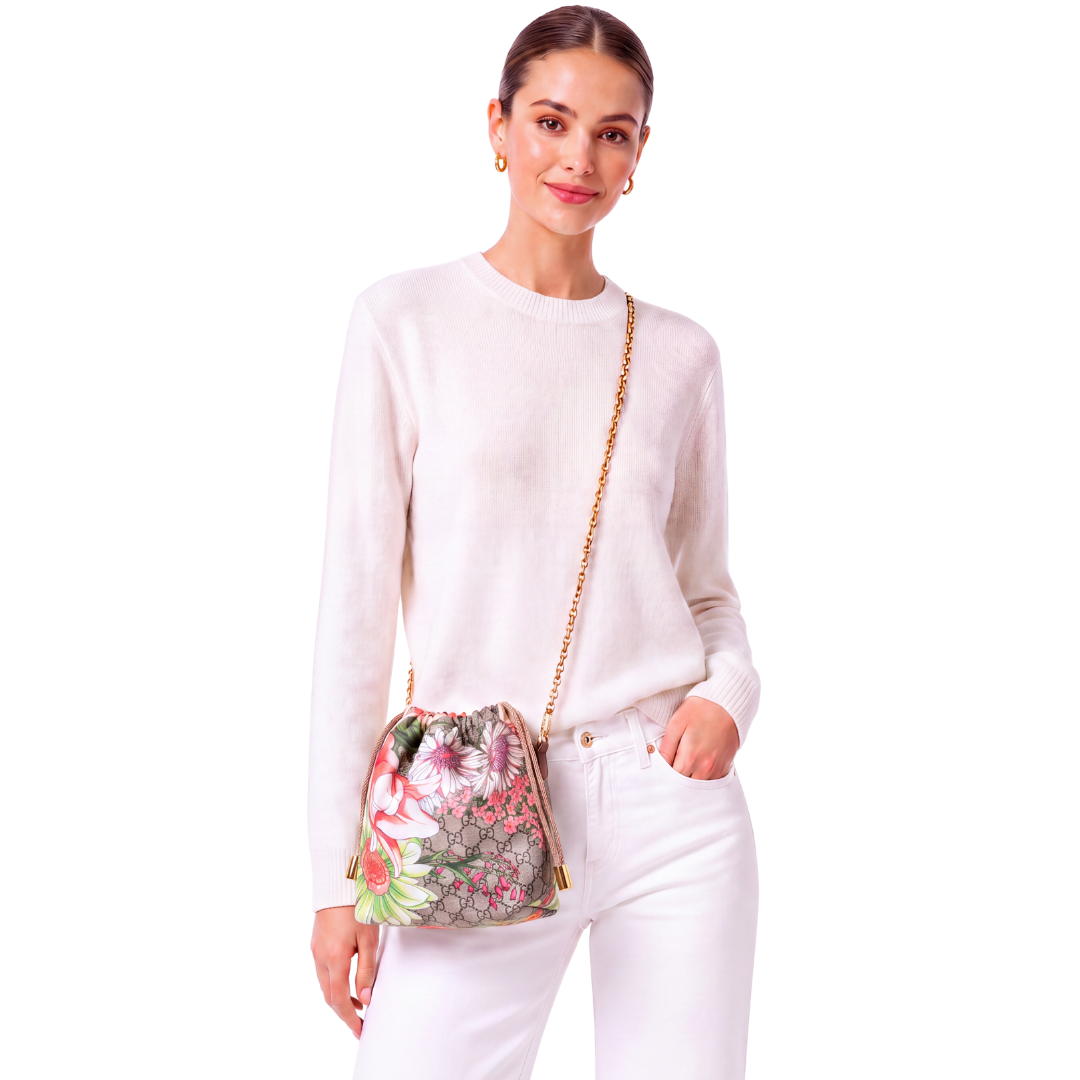Gucci Bouquet GG Logo Crossbody Bag