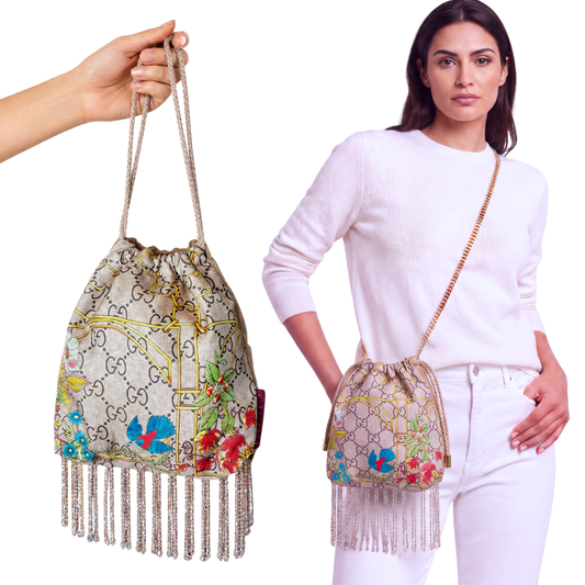 Gucci GG Floral Lattice | Gucci Crossbody Bag at Vintage Luxe Up