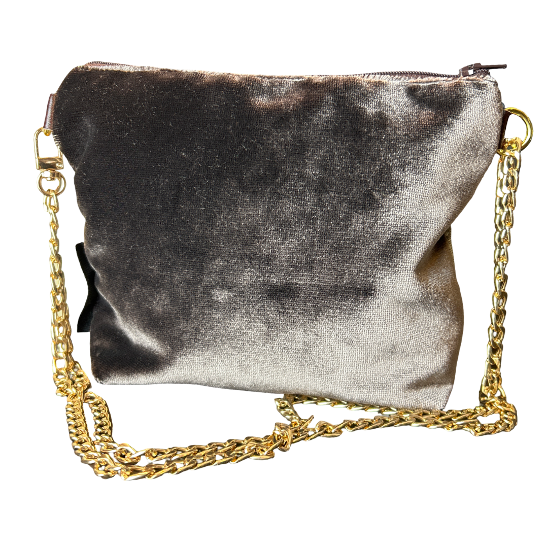 GG Heart Vintage Silk Scarf Crossbody Bag