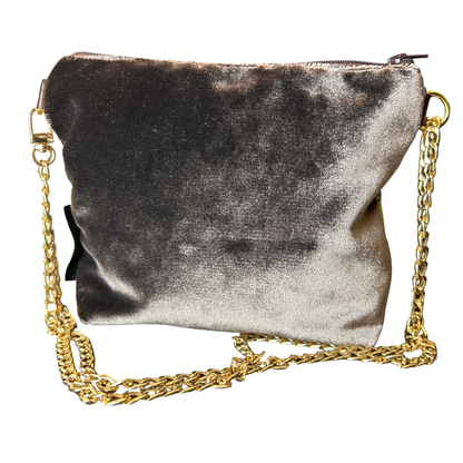 GG Heart Vintage Silk Scarf Crossbody Bag