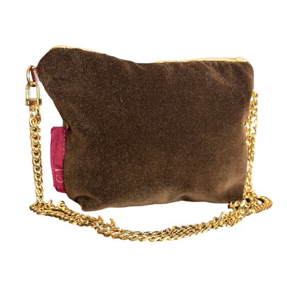 GG Metallic Vintage Scarf Crossbody Bag with Fringe