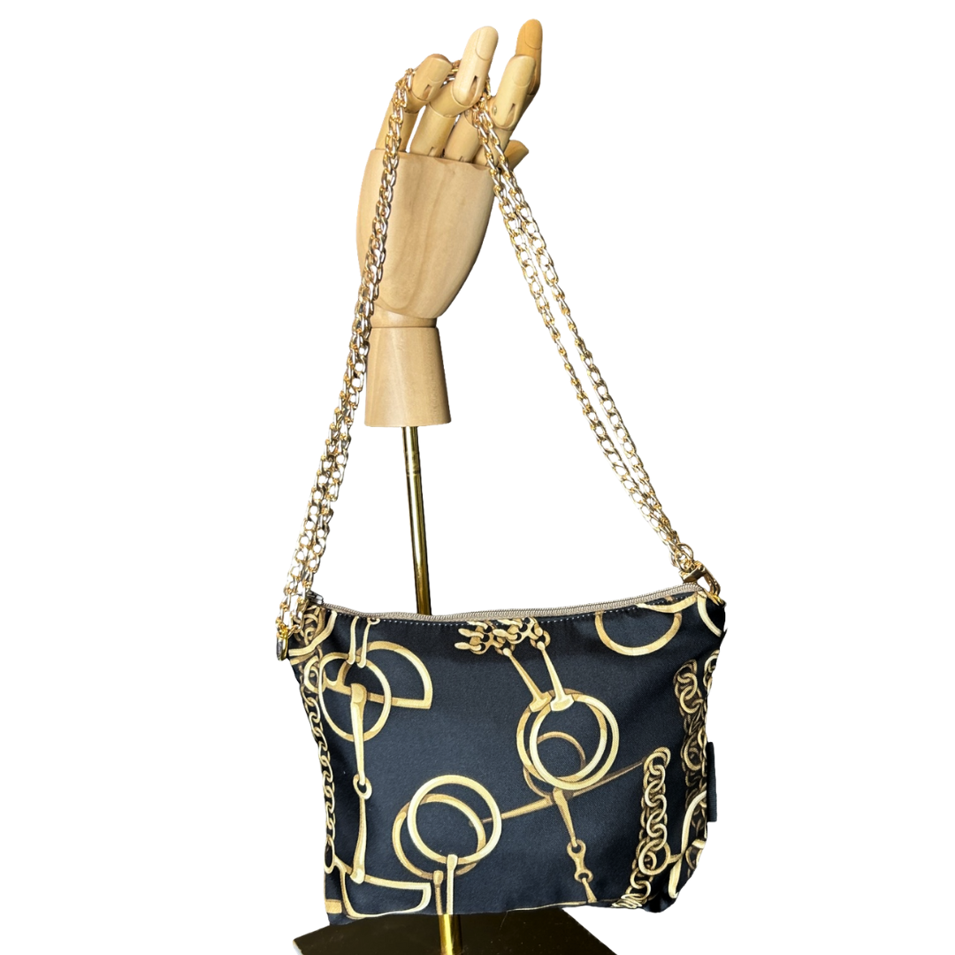 GUCCI Horse Bit Noir  Scarf GUCCI  Crossbody Bag at Vintage Luxe Up