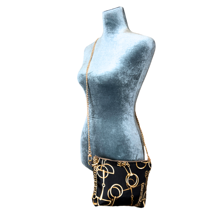 GUCCI Horse Bit Noir  Scarf GUCCI  Crossbody Bag at Vintage Luxe Up