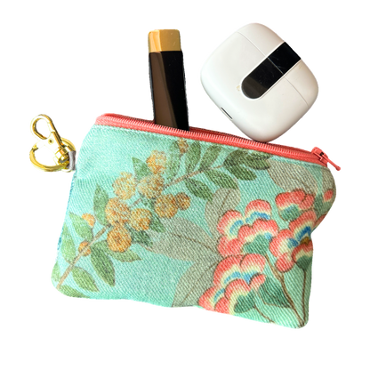 Gucci Chinoiserie Green Scarf | Gucci Keychain Bag exclusively at Vintage Luxe Up