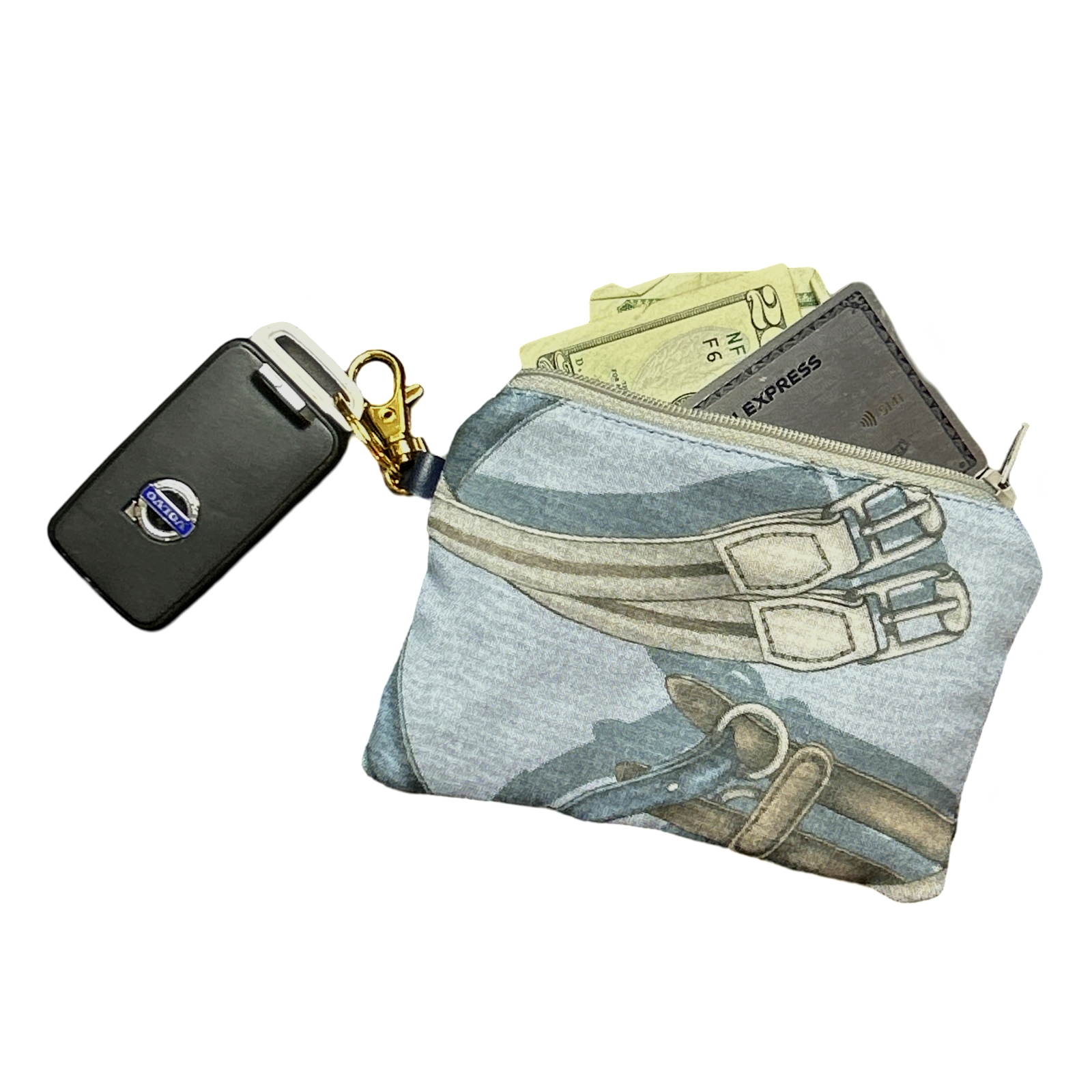 Gucci Equestrian Scarf | Gucci Keychain Bag exclusively at Vintage Luxe Up