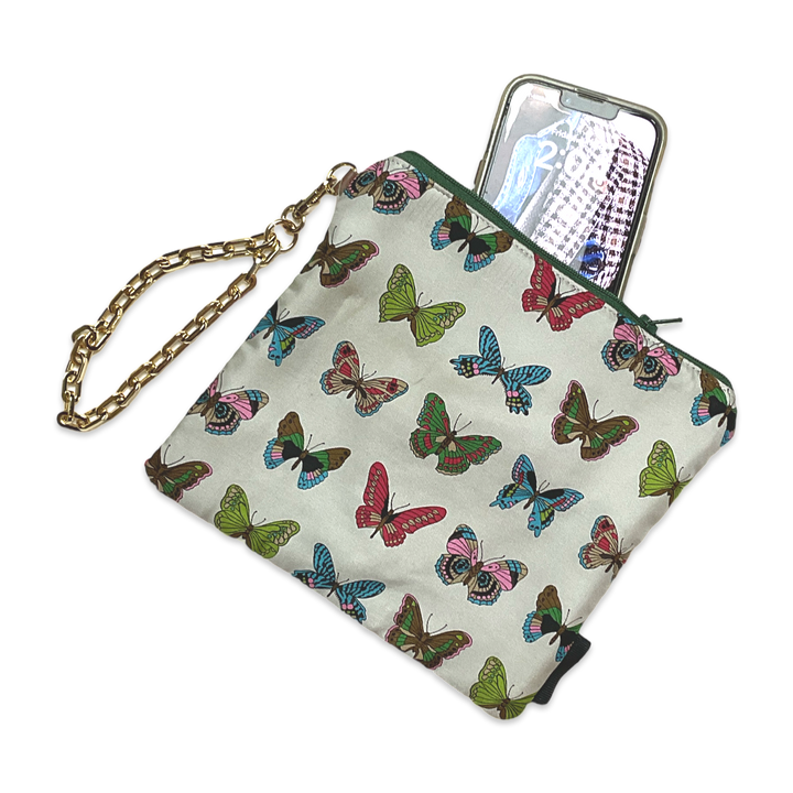 Gucci Butterfly Scarf | Gucci Wristlet Bag exclusively at Vintage Luxe Up