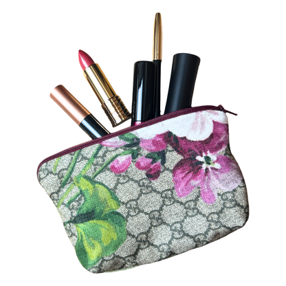 Gucci GG Blooms Logo Scarf Beauty Bag at Vintage Luxe Up
