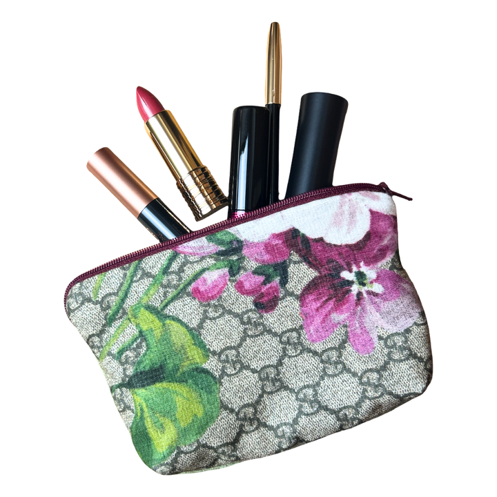 Gucci GG Blooms Logo Scarf Beauty Bag at Vintage Luxe Up