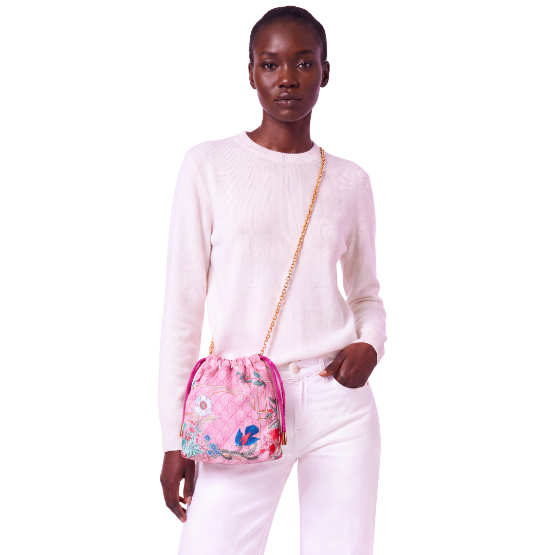 Gucci GG Floral Lattice | Gucci Crossbody Bag at Vintage Luxe Up