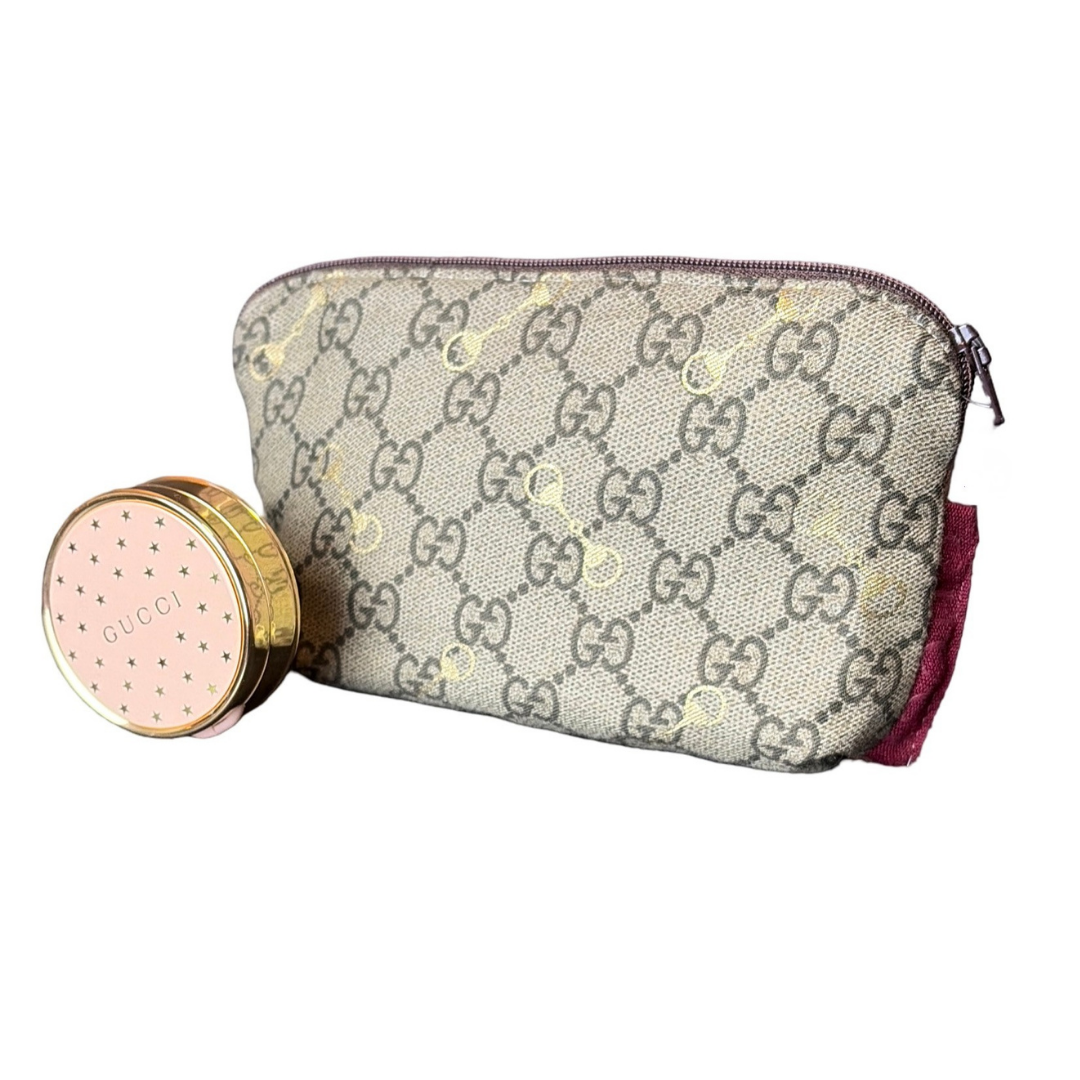 Gucci GG Logo Horsebit Cosmetic Bag | Gucci Fashion Accessories