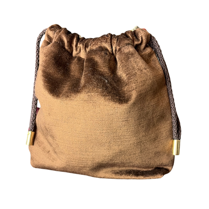 GG Horsebit Vintage Silk Scarf Drawstring Crossbody Bag