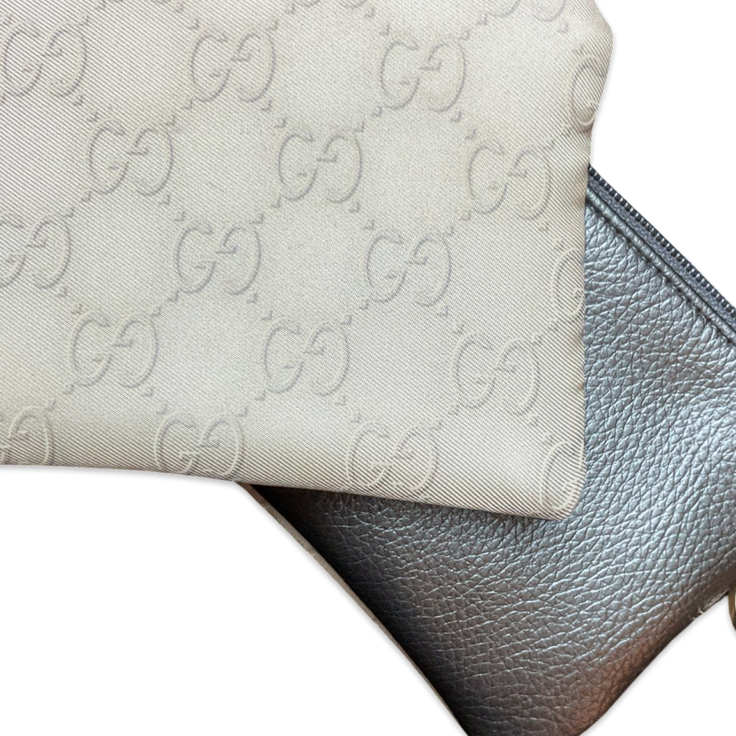 Gucci Vintage Silk Scarf Coffee Run Keychain Bag Gucci Wristlet Keychain