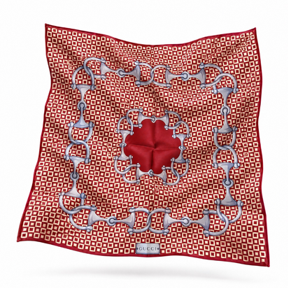 Gucci Horsebit Silk Scarf