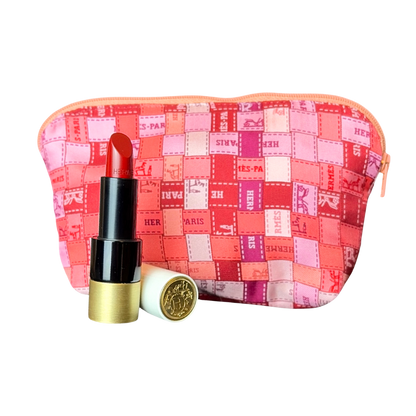 HERMES Bolduc au Carre Scarf Beauty Bag at Vintage Luxe Up
