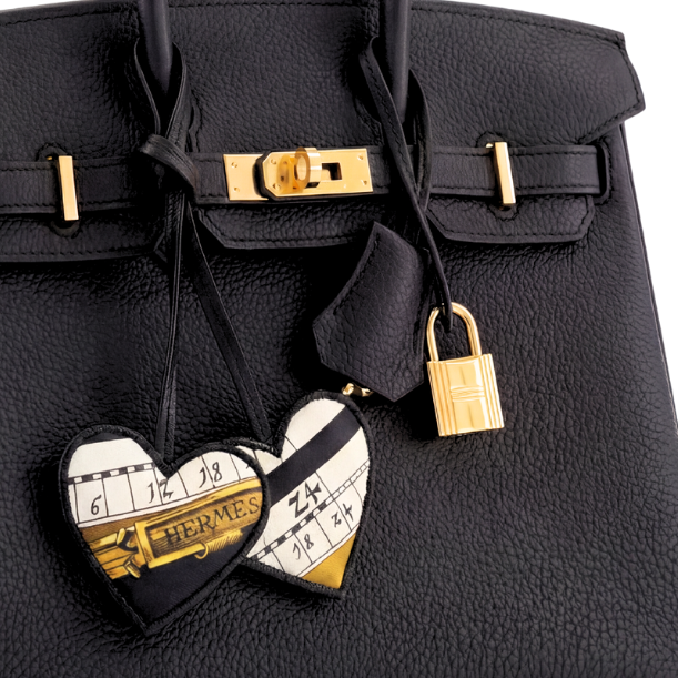 hermes astrologie scarf bag charm at vintage luxe up