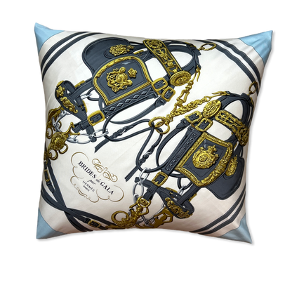 Hermes Brides de Gala Scarf Pillow at Vintage Luxe Up