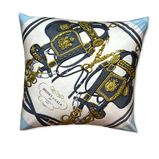 Hermes Brides de Gala Scarf Pillow at Vintage Luxe Up
