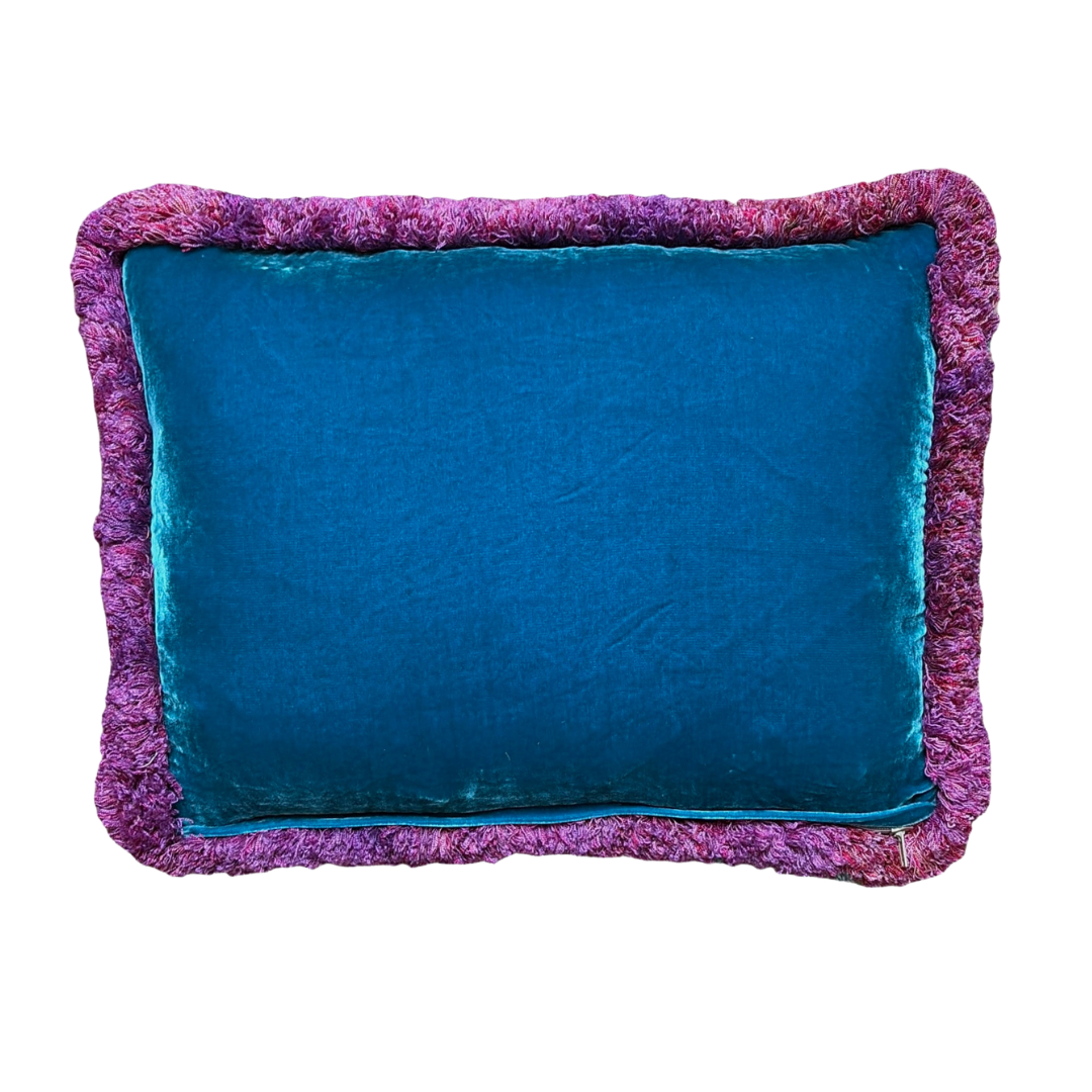 Caracteristick Vintage Silk Scarf Pillow