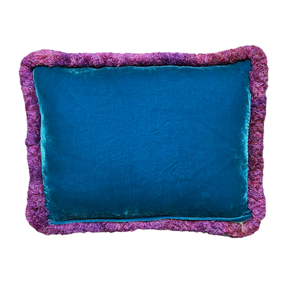 Caracteristick Vintage Silk Scarf Pillow