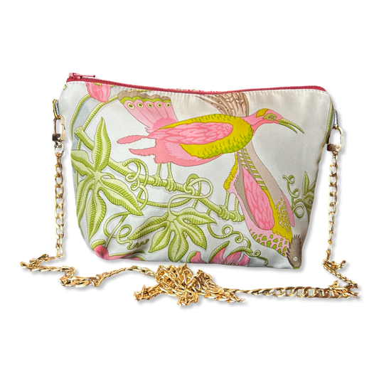 Hermes Caraibes Scarf | Hermes Crossbody Bag at Vintage Luxe Up