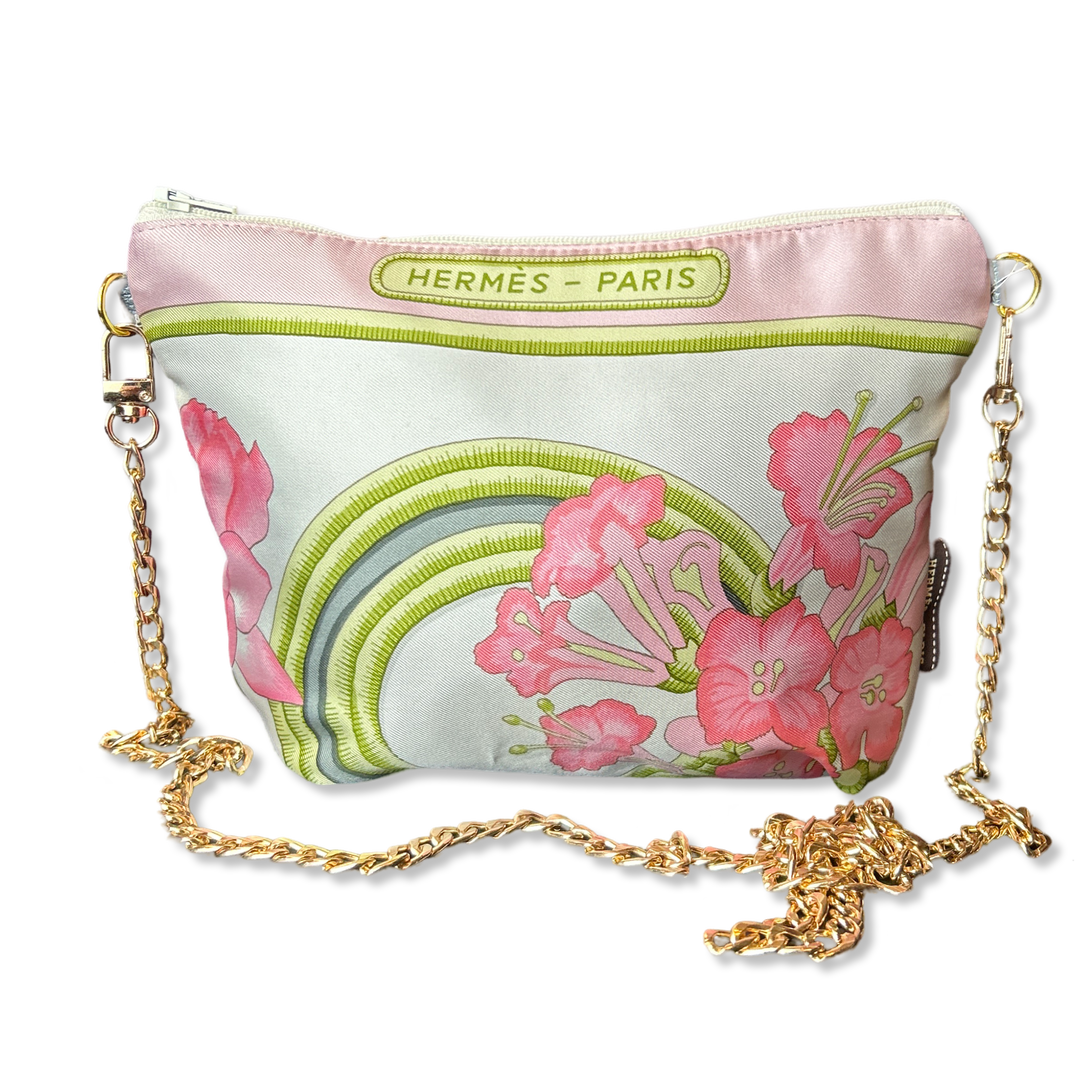 Hermes Caraibes Scarf | Hermes Crossbody Bag at Vintage Luxe Up