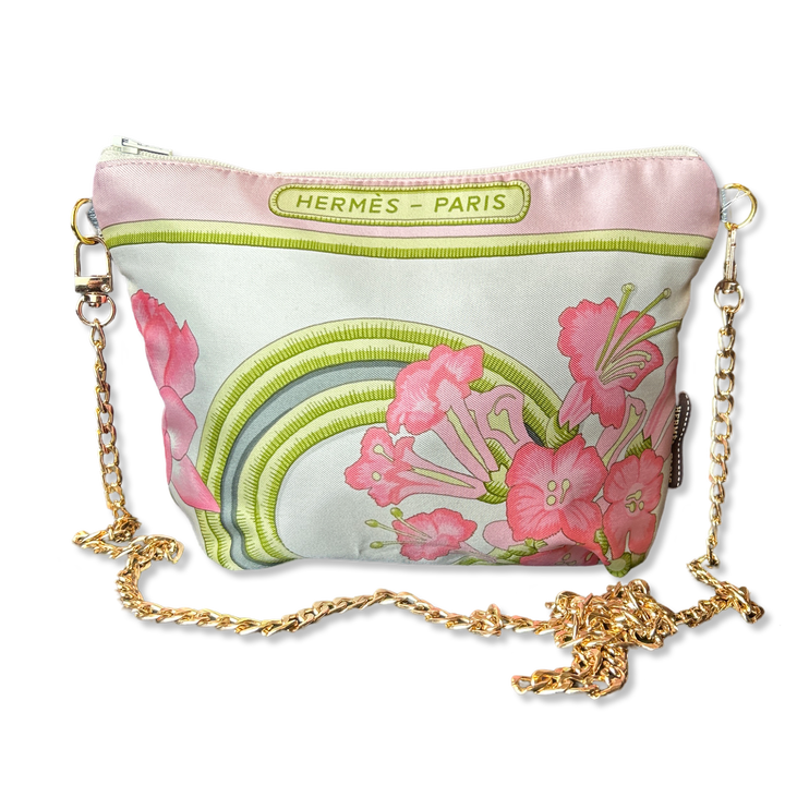 Hermes Caraibes Scarf | Hermes Crossbody Bag at Vintage Luxe Up