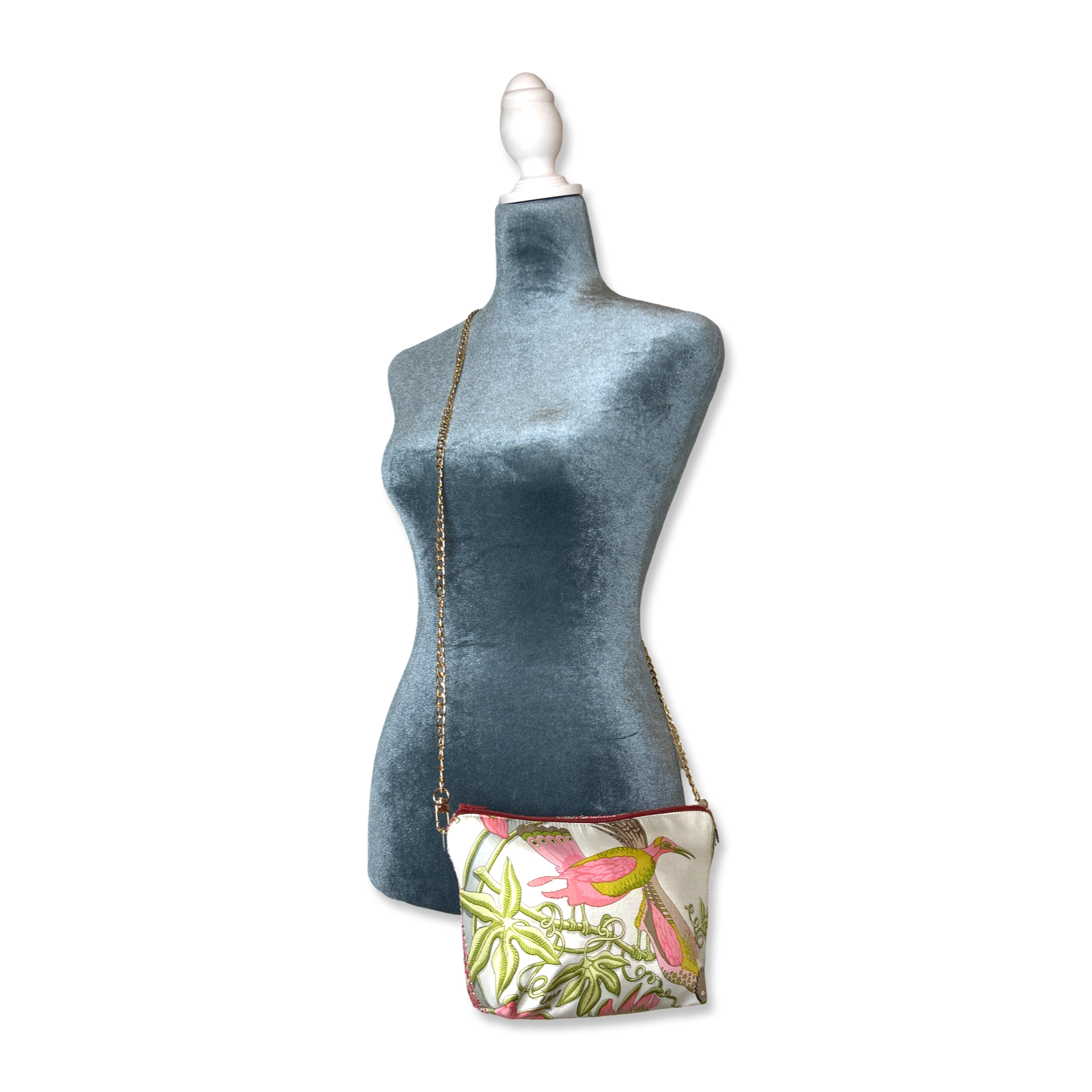 Hermes Caraibes Scarf | Hermes Crossbody Bag at Vintage Luxe Up
