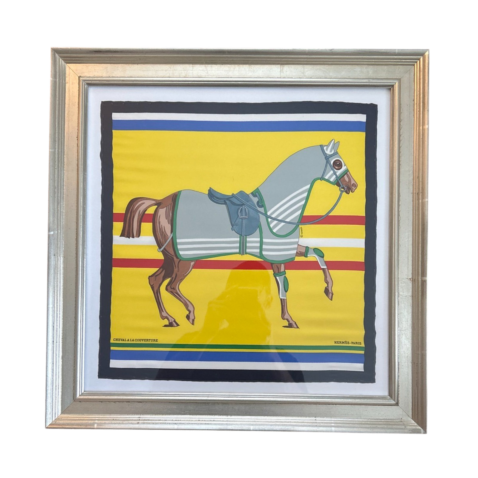 Hermes Cheval a la Couverture Scarf | Framed Hermes Scarf
