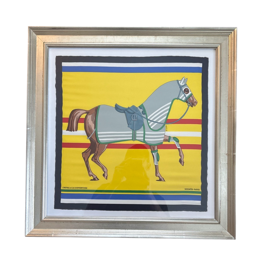 Hermes Cheval a la Couverture Scarf | Framed Hermes Scarf