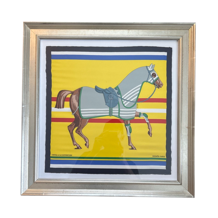 Hermes Cheval a la Couverture Scarf | Framed Hermes Scarf