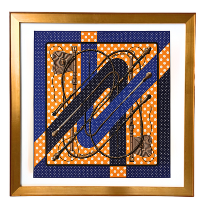 Hermes Clic Clac a Pois Scarf | Framed Hermes Scarf