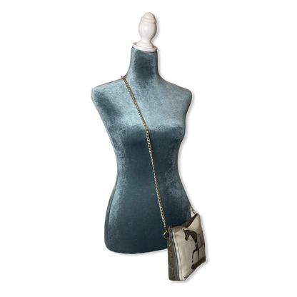 Couvertures et Tenues du Jour Vintage Silk & Cashmere Scarf Crossbody Bag
