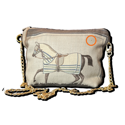 Couvertures et Tenues du Jour Vintage Silk & Cashmere Scarf Crossbody Bag