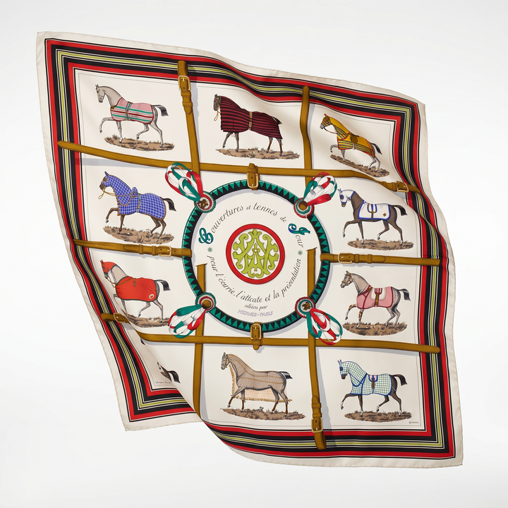 hermes couvertures et tenues du jour scarf