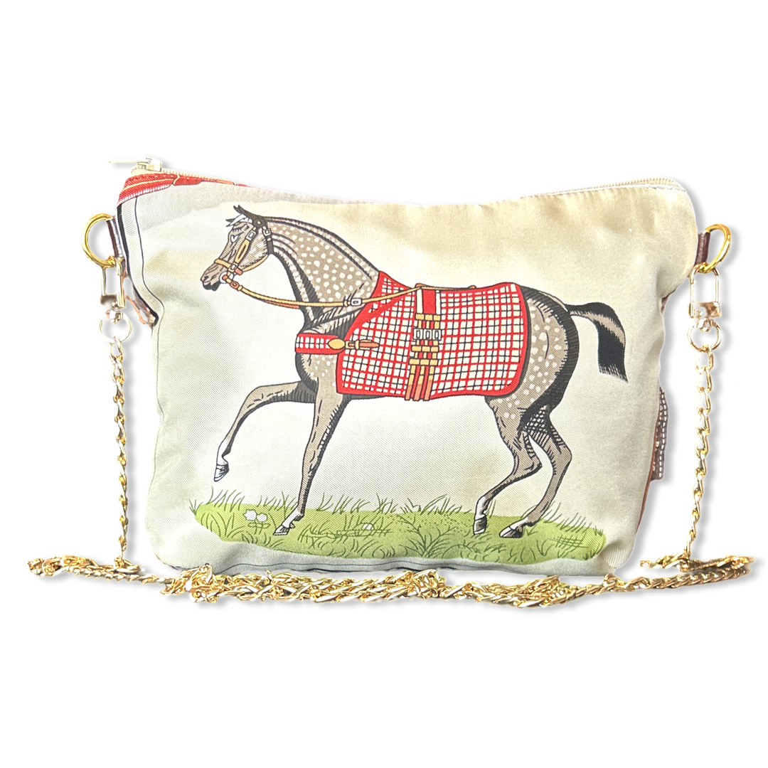 Hermes Couvertures et Tenues du Jour Ivory Scarf | Hermes Crossbody Bag