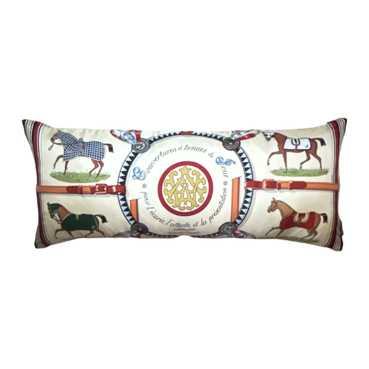 HERMES Couvertures et Tenues du Jour Scarf | Hermes Pillow at Vintage Luxe Up