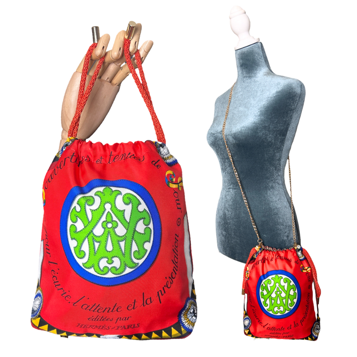 HERMES Couvertures et Tenues du Jour Scarf | Hermes Crossbody Bag at Vintage Luxe up