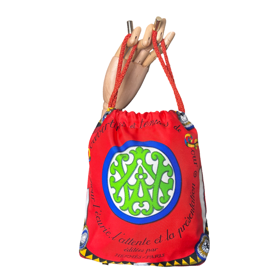 HERMES Couvertures et Tenues du Jour Scarf | Hermes Crossbody Bag at Vintage Luxe up