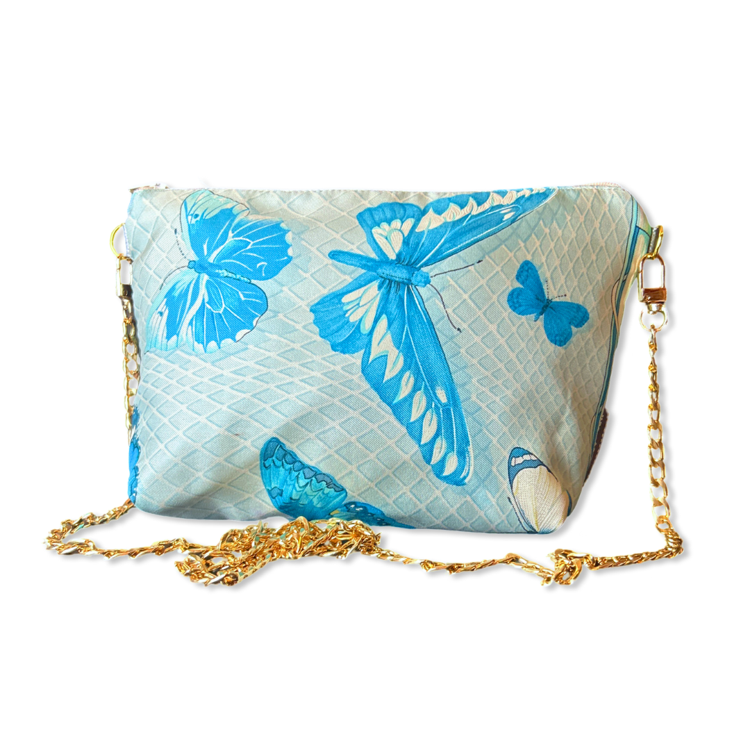 Farandole Vintage Silk Scarf Crossbody Bag