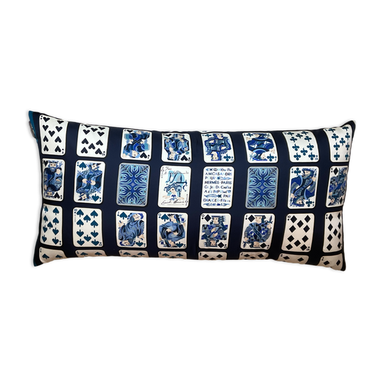 Hermes Jeu des Cartes Scarf | Hermes Pillow exclusively at Vintage Luxe Up