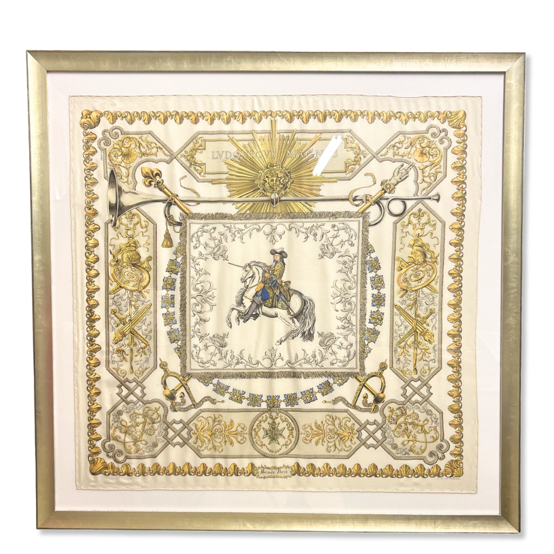 Hermes Louis XIV Scarf | Framed Hermes Scarf at Vintage Luxe Up