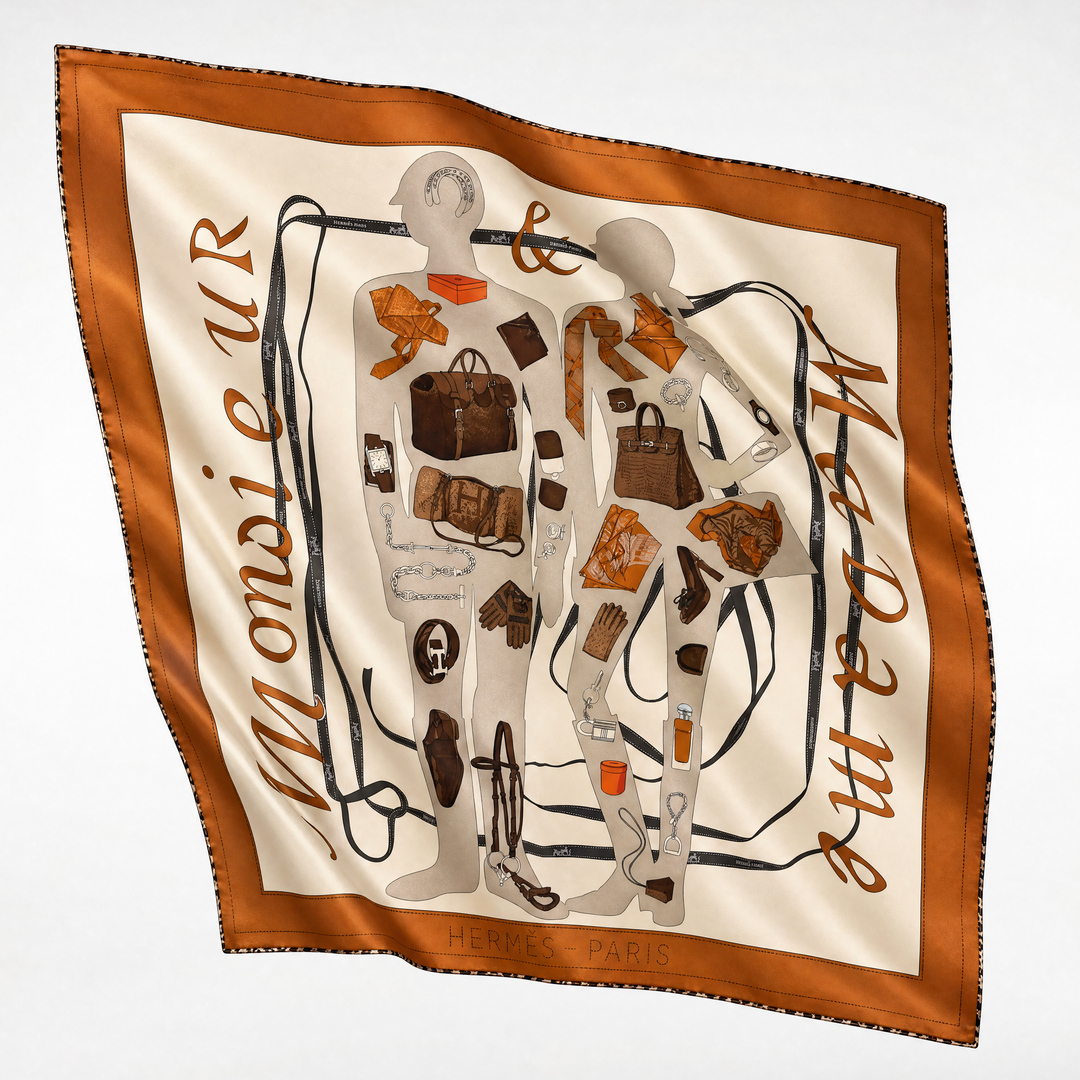 Hermes Monsieur et madame scarf