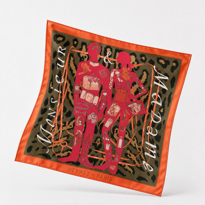 Hermes Monsieur et madame scarf