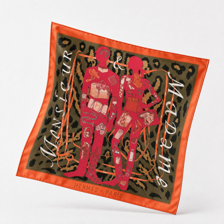 Hermes Monsieur et madame scarf