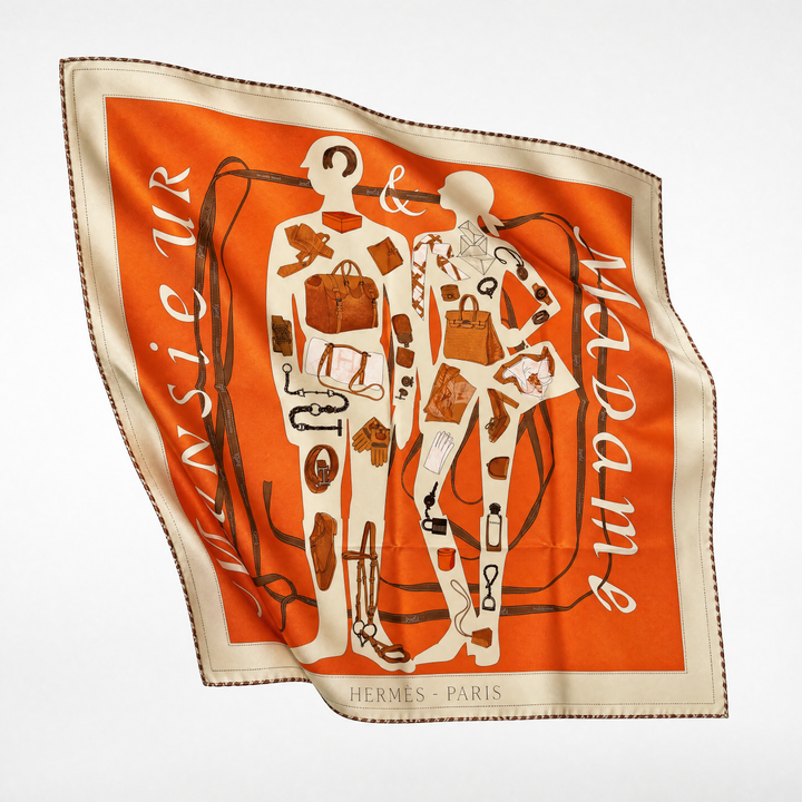 Hermes Monsieur et madame scarf